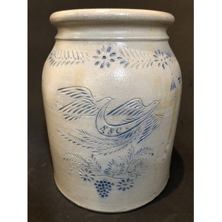 Stoneware Presentation Jar with Profuse Incised Decoration