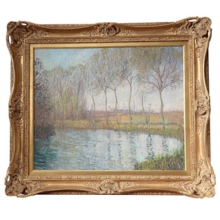 Antique French Fine Art Andre BARBIER - Bords de Seine
